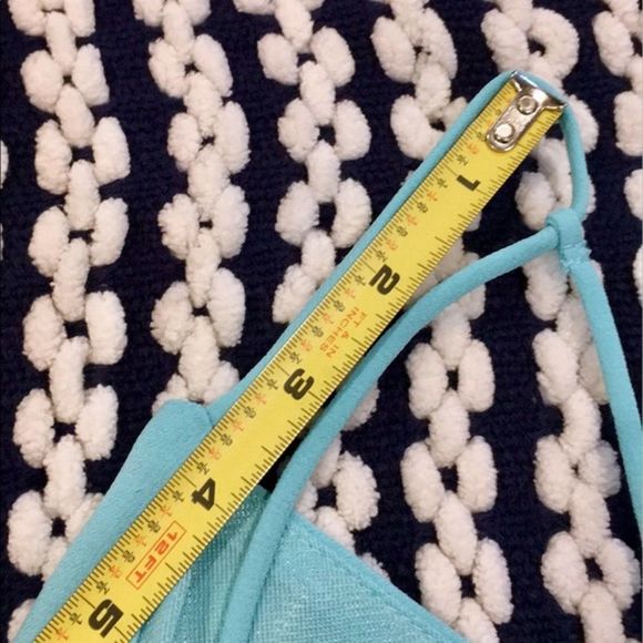 Mint Green Light Blue Strappy Open Back Slip Dress - Picture 7 of 8